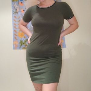 Green T-Shirt Dress